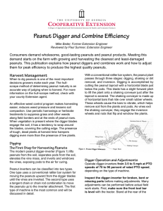 Peanut Digger and Combine Efficiency