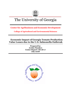 The University of Georgia  Economic Impact of Georgia Tomato Production