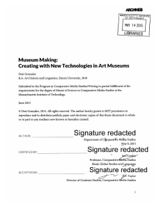 Museum  Making: Creating with New Technologies in Art Museums