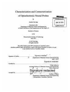 Characterization and Connectorization of Optoelectronic  Neural Probes LI8RARIES