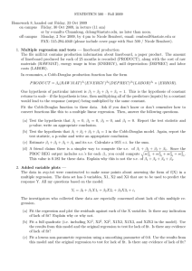 STATISTICS 500 – Fall 2009 on campus