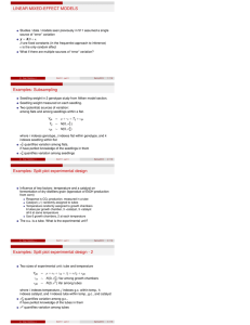 LINEAR MIXED-EFFECT MODELS