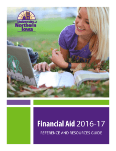 Financial Aid REFERENCE AND RESOURCES GUIDE