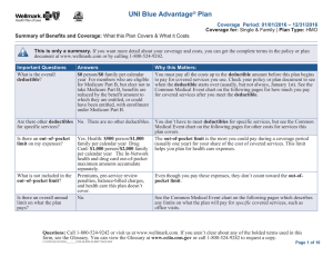 UNI Blue Advantage Plan