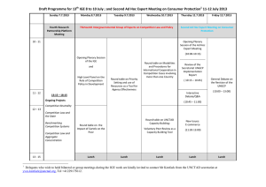 Draft Programme for 13 11-12 July 2013
