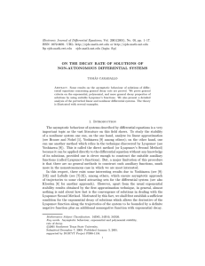 Electronic Journal of Differential Equations, Vol. 2001(2001), No. 05, pp.... ISSN: 1072-6691. URL:  or