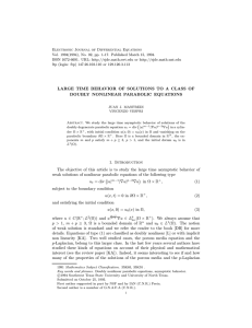 Electronic Journal of Differential Equations