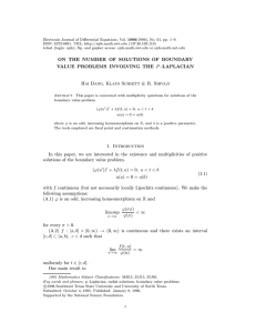 Electronic Journal of Differential Equations, Vol. 1996(1996), No. 01, pp.... ISSN: 1072-6691. URL:  (147.26.103.110)