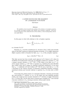Electronic Journal of Differential Equations, Vol. 1996(1996) No. 02, pp.... ISSN 1072-6691. URL:  (147.26.103.110)