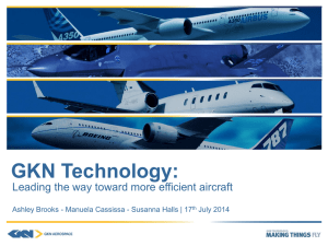 GKN Technology:  Leading the way toward more efficient aircraft