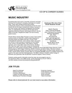 MUSIC INDUSTRY CO-OP &amp; CAREER GUIDES