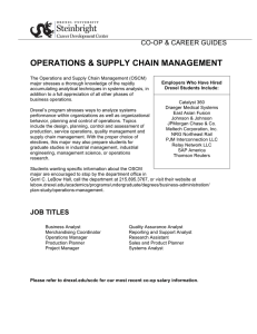 OPERATIONS &amp; SUPPLY CHAIN MANAGEMENT CO-OP &amp; CAREER GUIDES