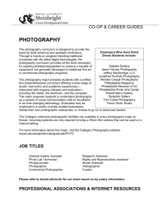 PHOTOGRAPHY CO-OP &amp; CAREER GUIDES