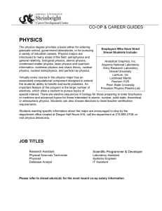 PHYSICS CO-OP &amp; CAREER GUIDES