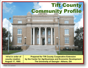Tift County Community Profile