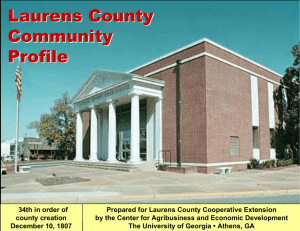 Laurens County Community Profile