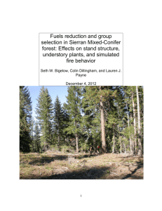 Fuels reduction and group selection in Sierran Mixed-Conifer understory plants, and simulated