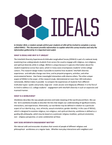 In October 2015, a random sample of first-year students at... called IDEALS.  This document provides information to explain what...