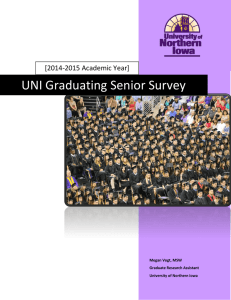 UNI Graduating Senior Survey  [2014-2015 Academic Year]