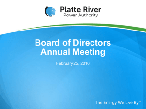 Board of Directors Annual Meeting February 25, 2016