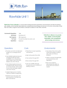 Rawhide Unit 1 Platte River Power Authority