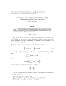 1999(1999) No. 49, pp. 1–7. Electronic Journal of Differential Equations, Vol.