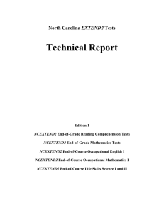 Technical Report  EXTEND2 Edition 1