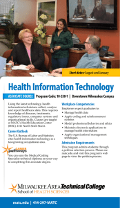 Health Information Technology ASSOCIATE DEGREE