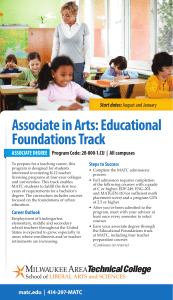 Associate in Arts: Educational Foundations Track ASSOCIATE DEGREE