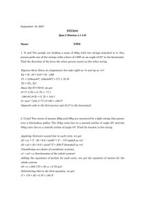 September 19, 2007 PHY2053 Quiz 3 (Section 4.1-4.5)