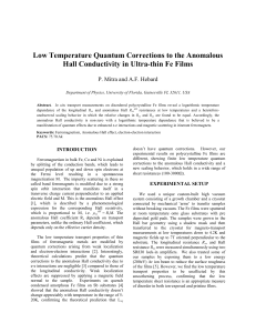 Low Temperature Quantum Corrections to the Anomalous