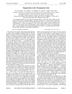 Magnetization in the Ultraquantum Limit