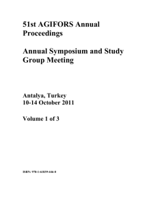 51st AGIFORS Annual  Proceedings Annual Symposium and Study