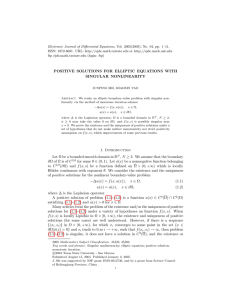 Electronic Journal of Differential Equations, Vol. 2005(2005), No. 04, pp.... ISSN: 1072-6691. URL:  or