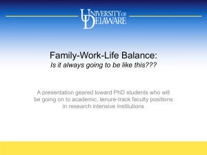 Family-Work-Life Balance: Is it always going to be like this???
