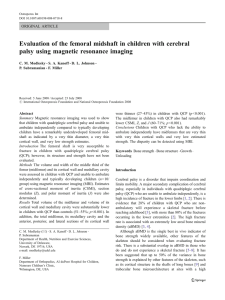 Evaluation of the femoral midshaft in children with cerebral ORIGINAL ARTICLE