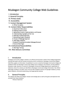 Muskegon Community College Web Guidelines
