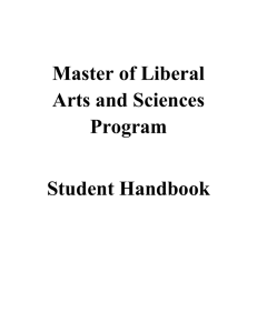 Master of Liberal Arts and Sciences Program