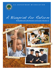 A Blueprint for Reform Accelerate achievement equity and opportunity