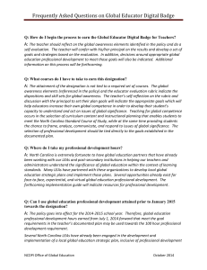 Frequently Asked Questions on Global Educator Digital Badge