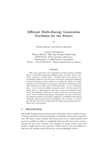 Efficient Multi-Energy Generation Portfolios for the Future