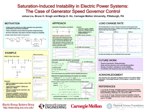Saturation-Induced Instability in Electric Power Systems: