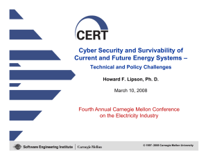 Cyber Security and Survivability of Current and Future Energy Systems –