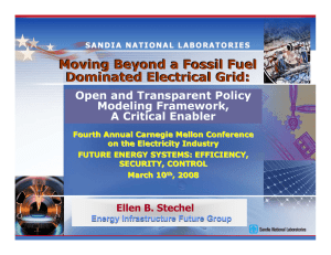 Moving Beyond a Fossil Fuel Dominated Electrical Grid: Open and Transparent Policy