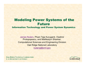 Modeling Power Systems of the Future