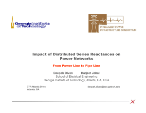 Impact of Distributed Series Reactances on Power Networks