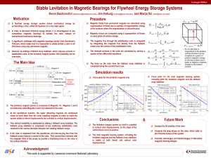 Stable Levitation in Magnetic Bearings for Flywheel Energy Storage Systems Motivation Procedure