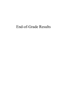 End-of-Grade Results