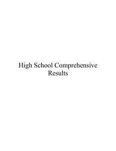 High School Comprehensive Results