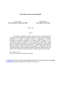 Fiscal Rules and Sovereign Default